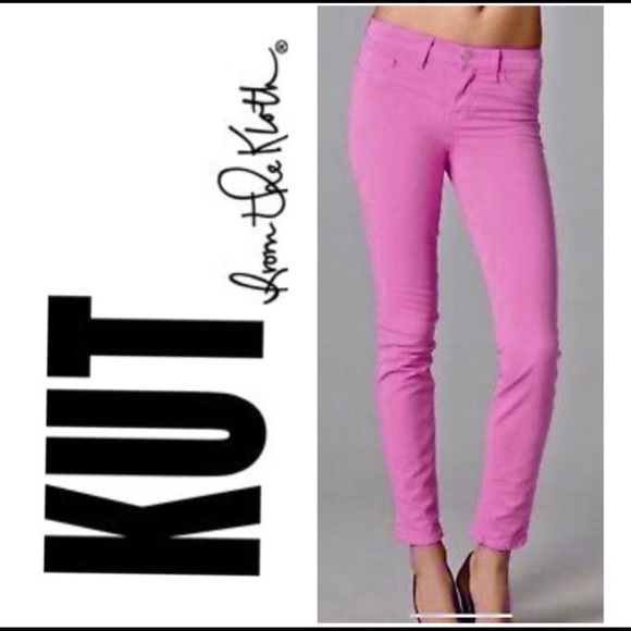 Kut from the Kloth Denim - Kut from the Kloth Brigitte Ankle Skinny Pink Jean